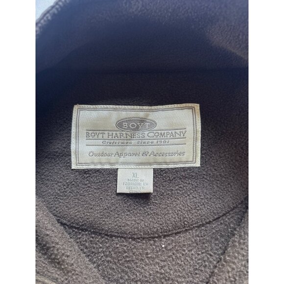 Boyt Harness Company XL Brown Fleece Vest NWTF Embroidered Outdoor Apparel - Picture 4 of 6